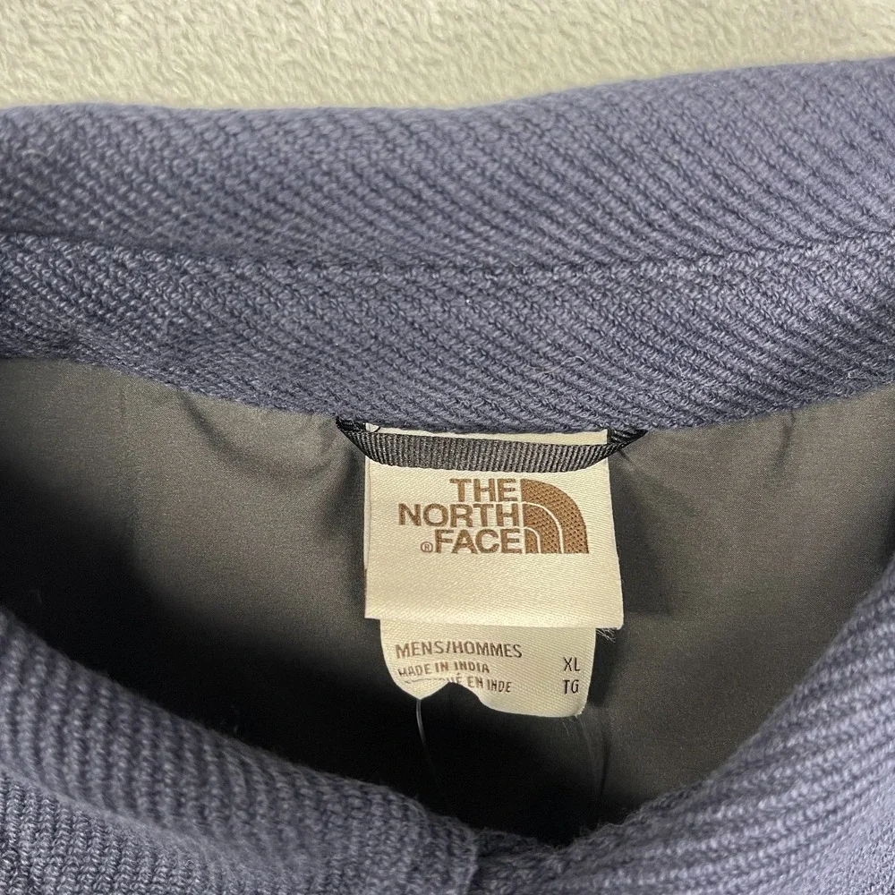 NWT The North Face Valley Twill Flannel Shirt Mens XL Aviator Navy Button‎ Up